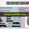 Angola Drivers License Template New Back