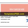 Delaware Drivers License Back PSD template