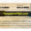 Estonia ID Card Template PSD Back