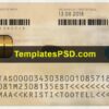 Estonia ID Card Template PSD Back