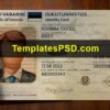 Estonia ID Card Template PSD