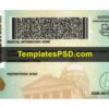 Georgia Drivers License Template Front Back