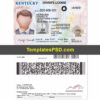 Kentucky Driver License Template