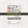Kentucky Driver License Template Scan PSD