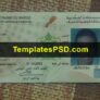 Morocco ID Card Template Template PSD