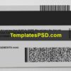 New Mexico Driving license template psd