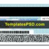 Ontario Drivers License Template PSD Back