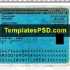 Peru National Identity Card Template Front
