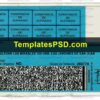 Peru National Identity Card Template