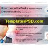 Poland ID Card Template Front