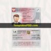 Poland ID Card Template PSD Scan
