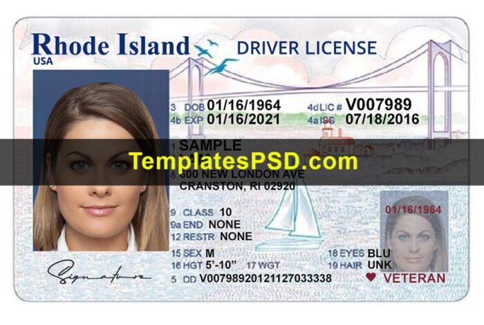 Rhode Island Drivers License Template New Front Rhode Island Drivers License Template New Front