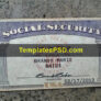 Social Security Card Front Real Looking Mockup Generator