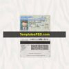 Michigan Drivers License New PSD template Scan